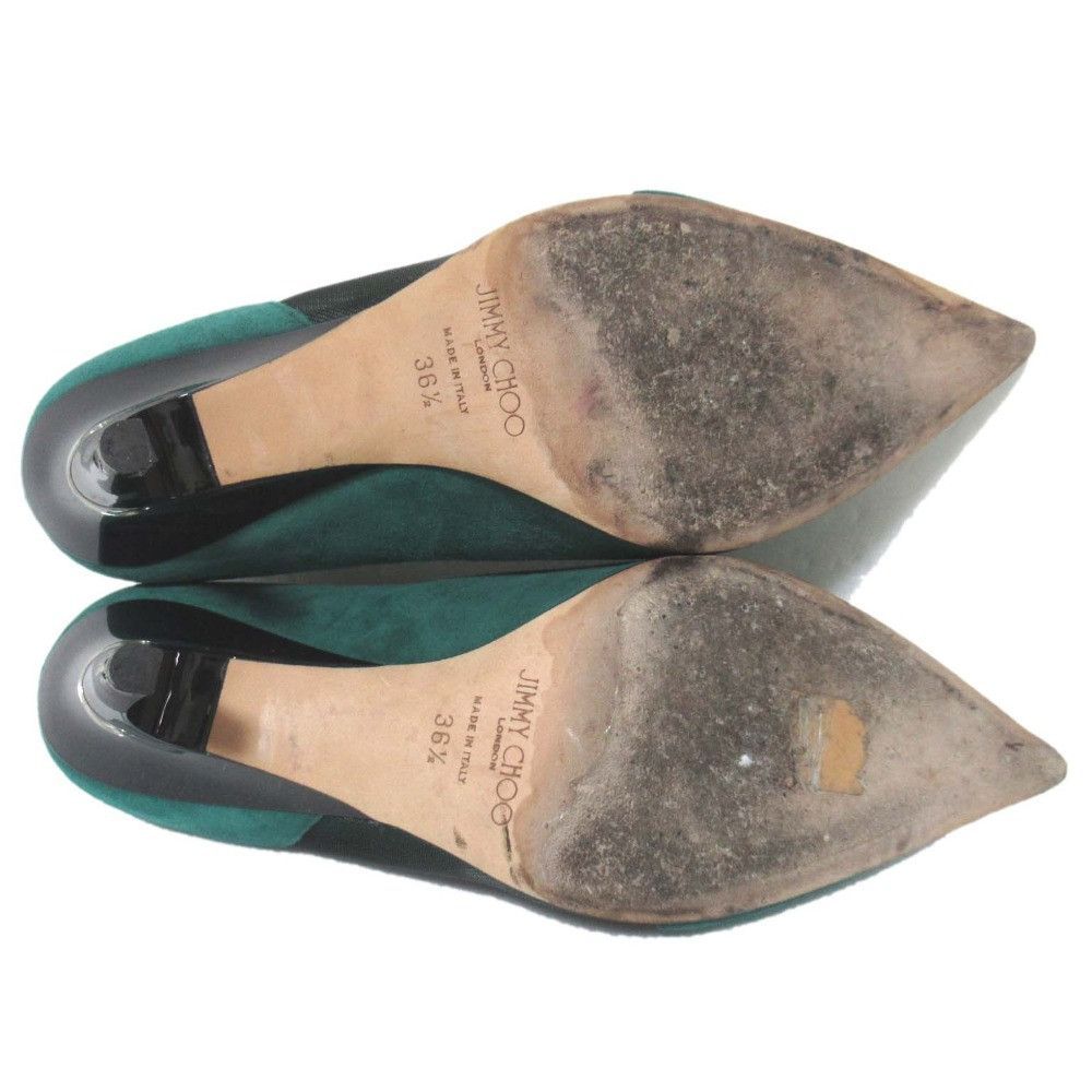 Jimmy Choo Jimmy Choo Jimmy Choo Suede Mesh Pointed Toe Pumps Leather Shoes DUTY FREE for USA Size ONE SIZE - 11 Thumbnail