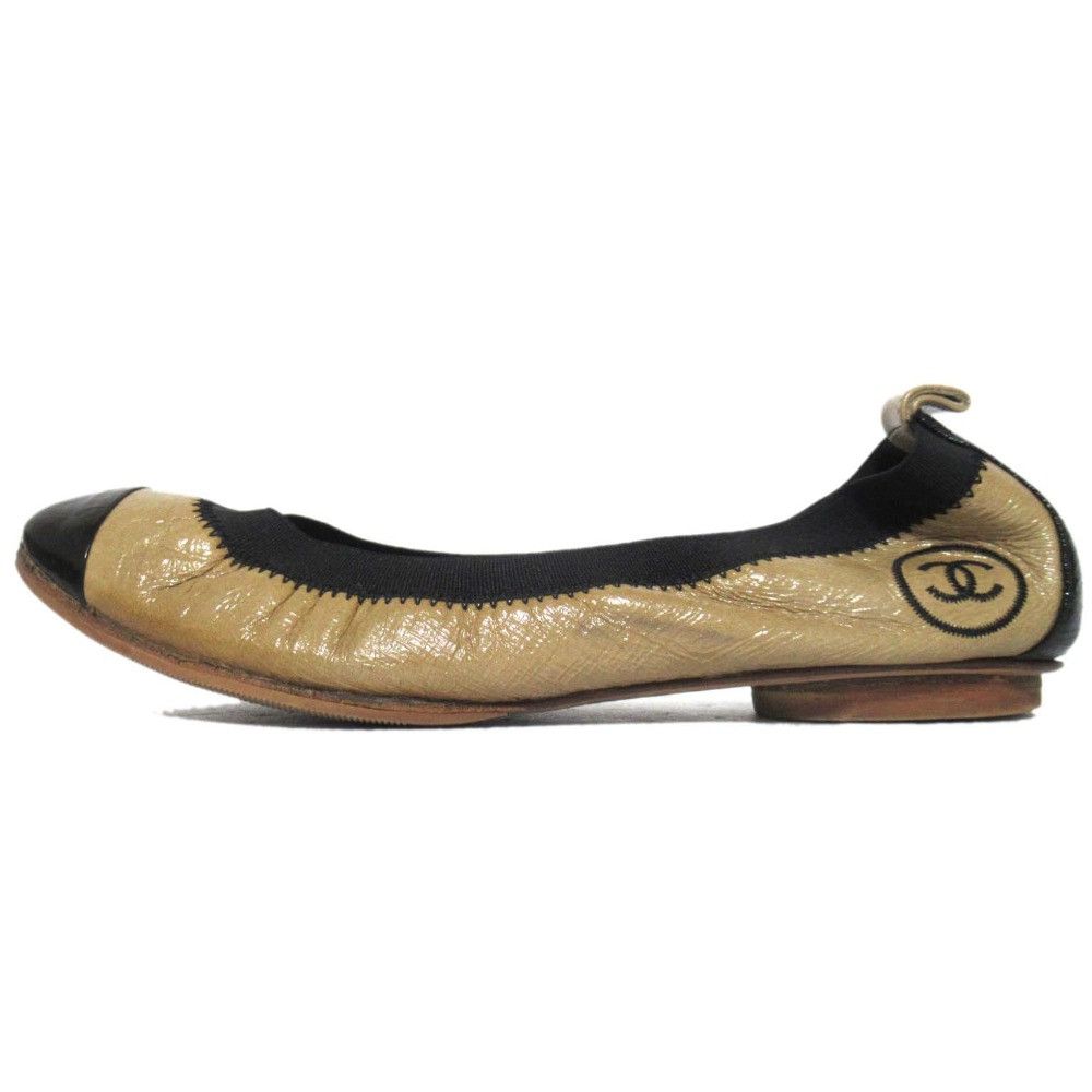 Chanel Chanel Chanel Patent Ballet Flats Leather Shoes DUTY FREE for USA Size ONE SIZE - 8 Thumbnail