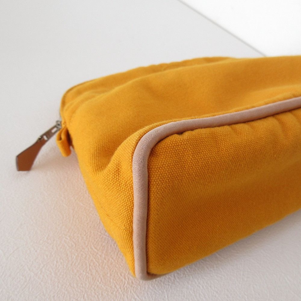 Hermes Hermes Hermes Bolide MM Cotton Canvas Pouch Textile Vanity Bag DUTY FREE for USA Size ONE SIZE - 5 Thumbnail