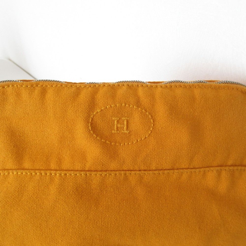 Hermes Hermes Hermes Bolide MM Cotton Canvas Pouch Textile Vanity Bag DUTY FREE for USA Size ONE SIZE - 9 Thumbnail
