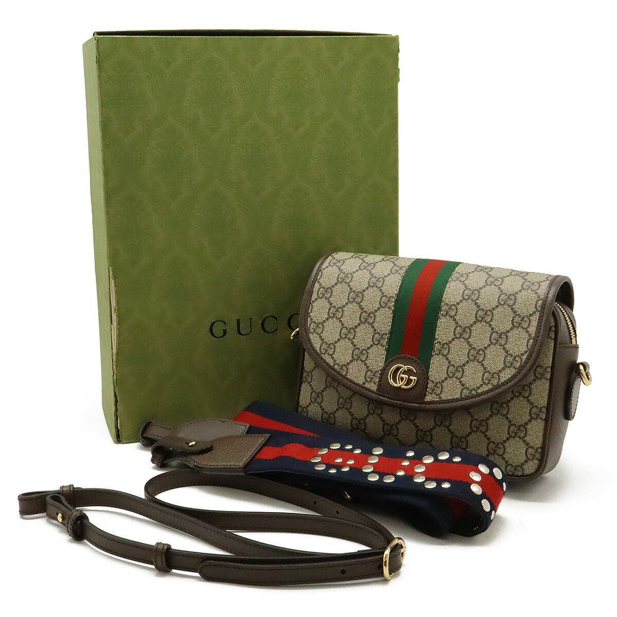 Gucci Gucci Gucci Ophidia GG Supreme 2way shoulder bag Textile Shoulder Bag 722117 DUTY FREE for USA Size ONE SIZE - 9 Thumbnail