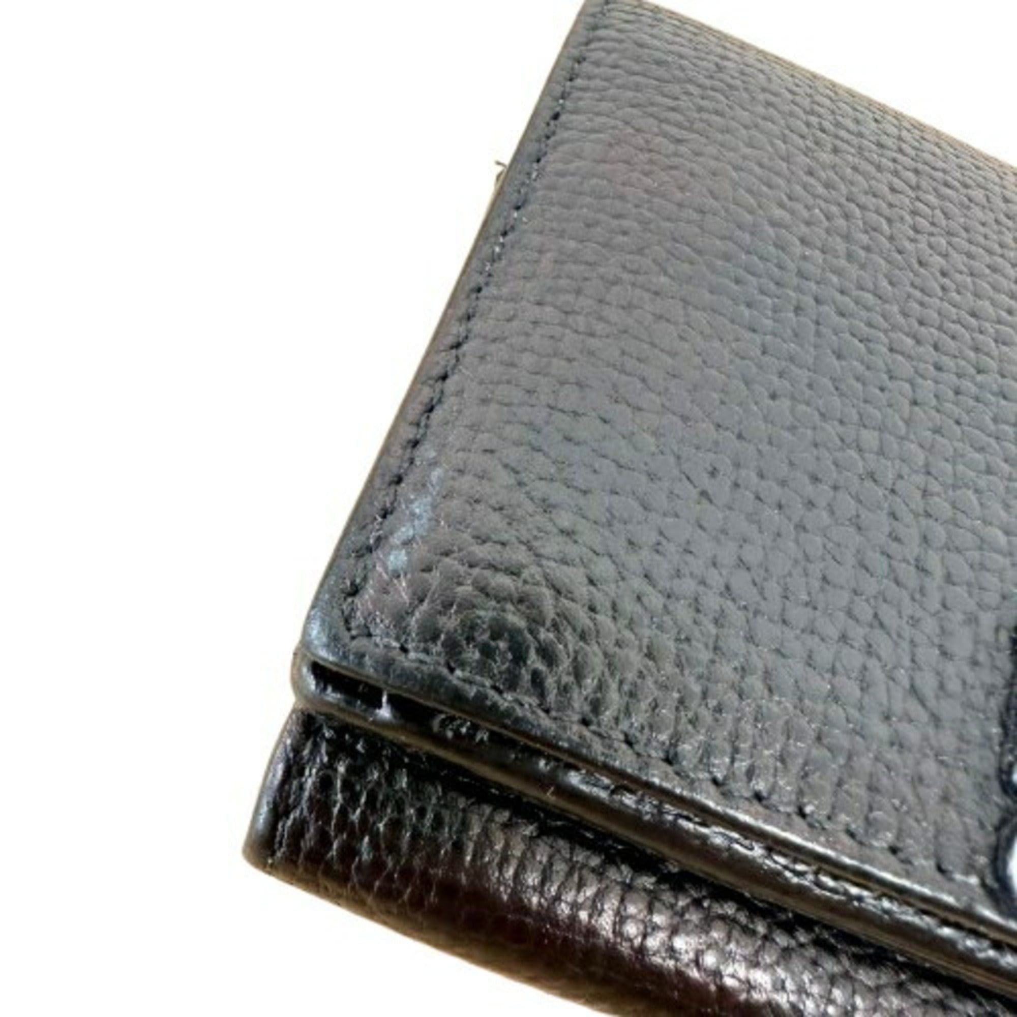 Loewe LOEWE Anagram Trifold Compact Wallet, Black, Women's Size ONE SIZE - 8 Thumbnail