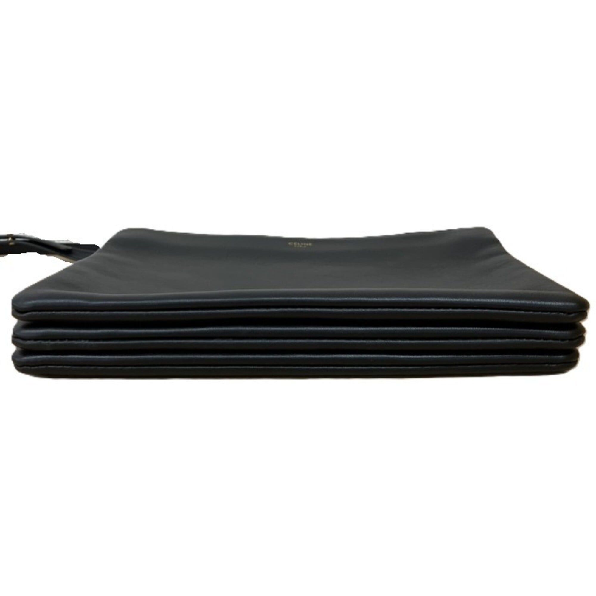 Celine CELINE Trio Shoulder Bag, Black Size ONE SIZE - 6 Thumbnail