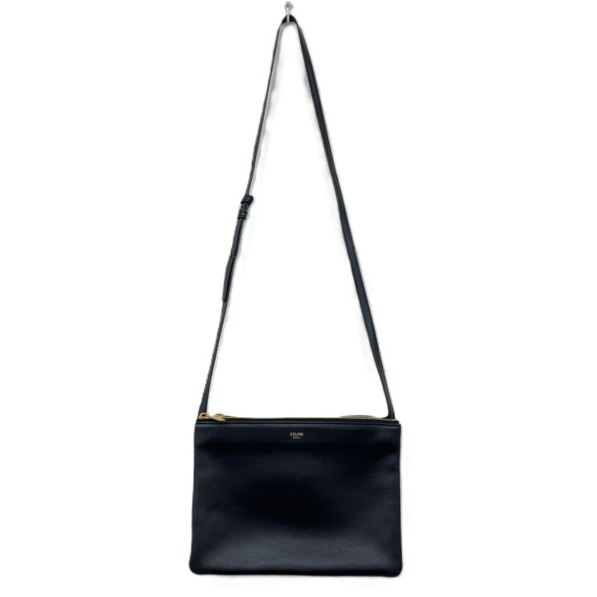 Celine CELINE Trio Shoulder Bag, Black Size ONE SIZE - 3 Thumbnail