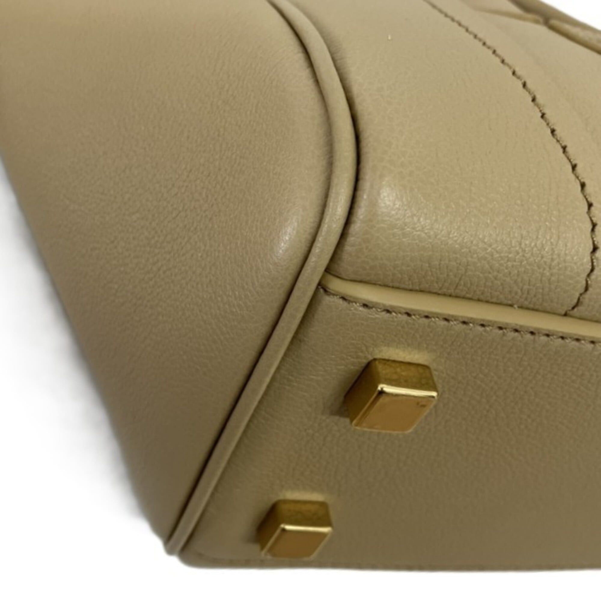 Celine CELINE Small New Luggage Shoulder Bag, Beige Size ONE SIZE - 6 Thumbnail