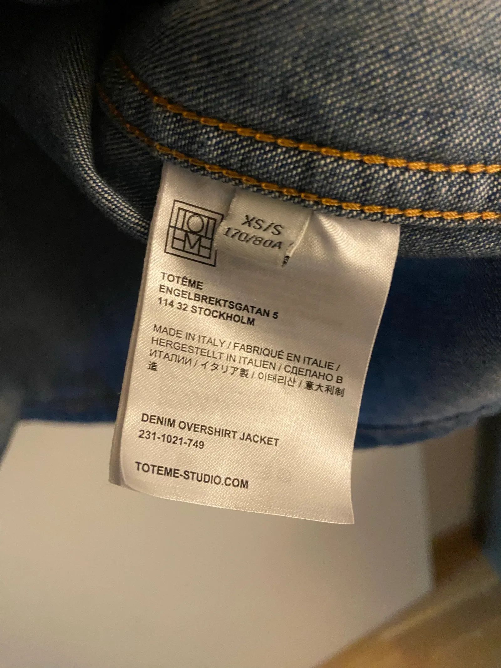 Toteme Toteme Denim overshirt Jacket Size XS / US 0-2 / IT 36-38 - 4 Thumbnail