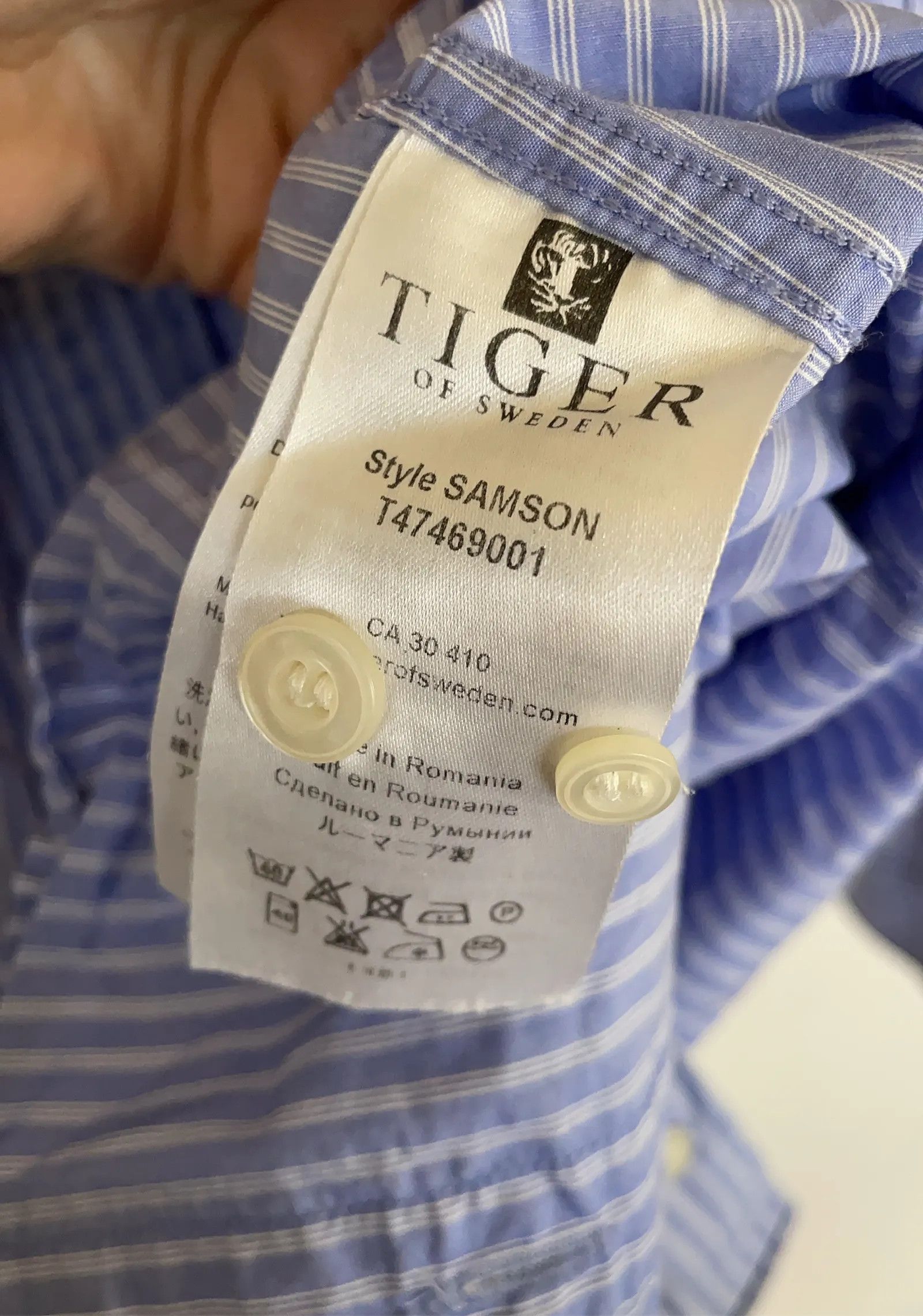 Tiger of Sweden Tiger of Sweden Samson Shirt Size US M / EU 48-50 / 2 - 6 Thumbnail