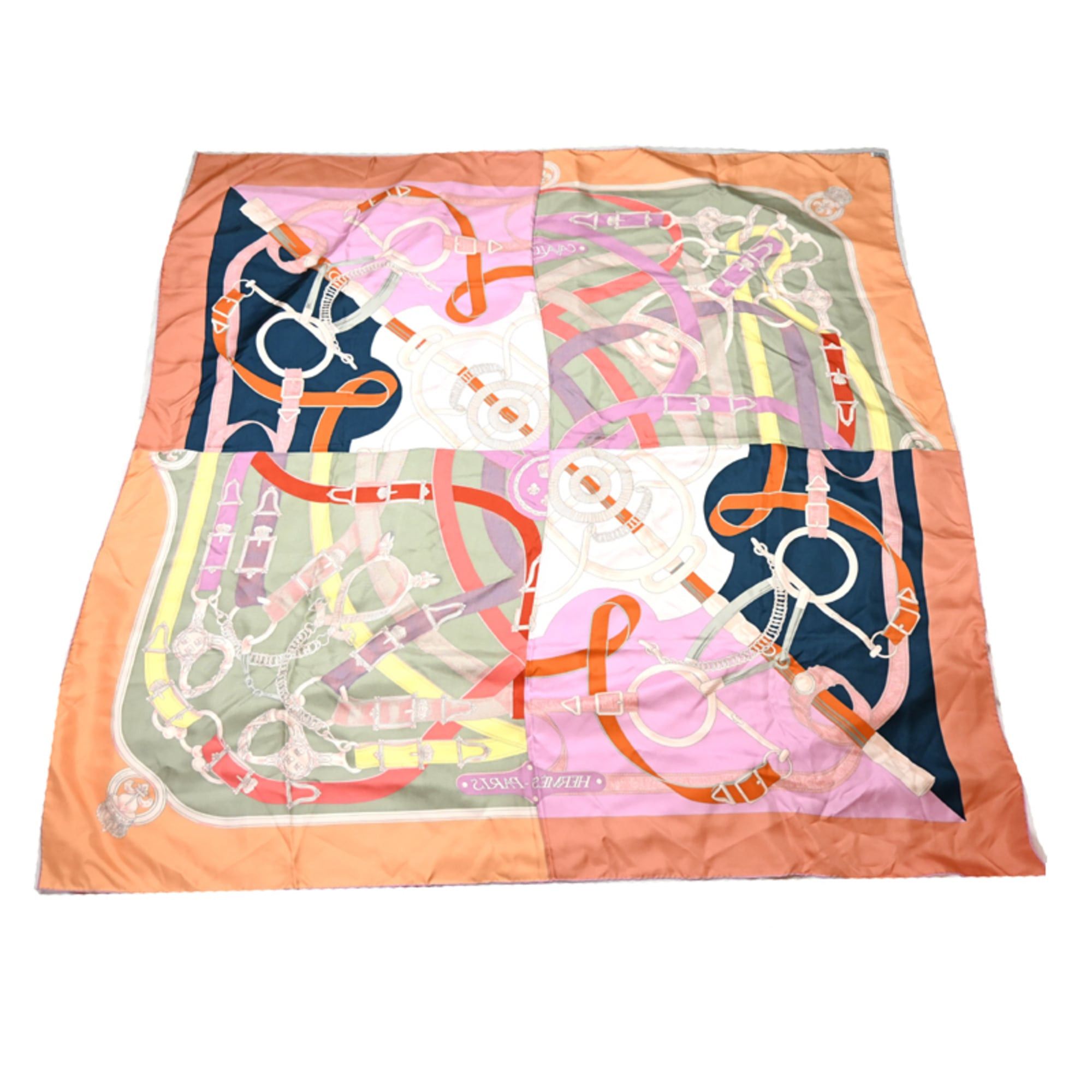 Hermes Hermes Carre Geant 140 CAVALC Women's Scarf/Muffler, Silk, Multicolor Size ONE SIZE - 2 Thumbnail
