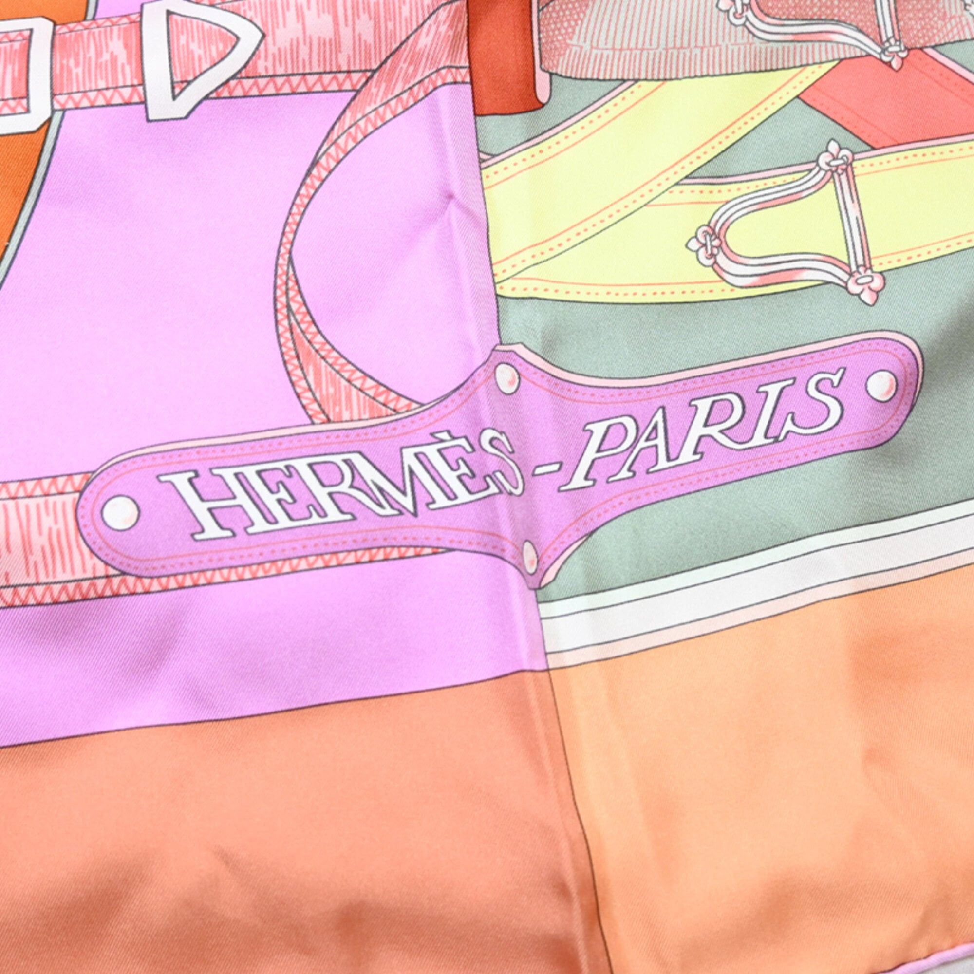 Hermes Hermes Carre Geant 140 CAVALC Women's Scarf/Muffler, Silk, Multicolor Size ONE SIZE - 3 Thumbnail