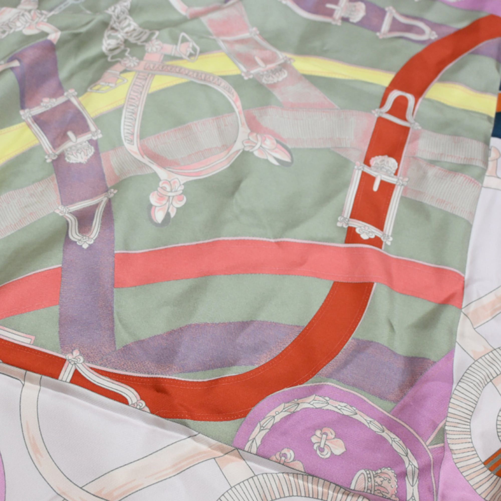 Hermes Hermes Carre Geant 140 CAVALC Women's Scarf/Muffler, Silk, Multicolor Size ONE SIZE - 5 Thumbnail