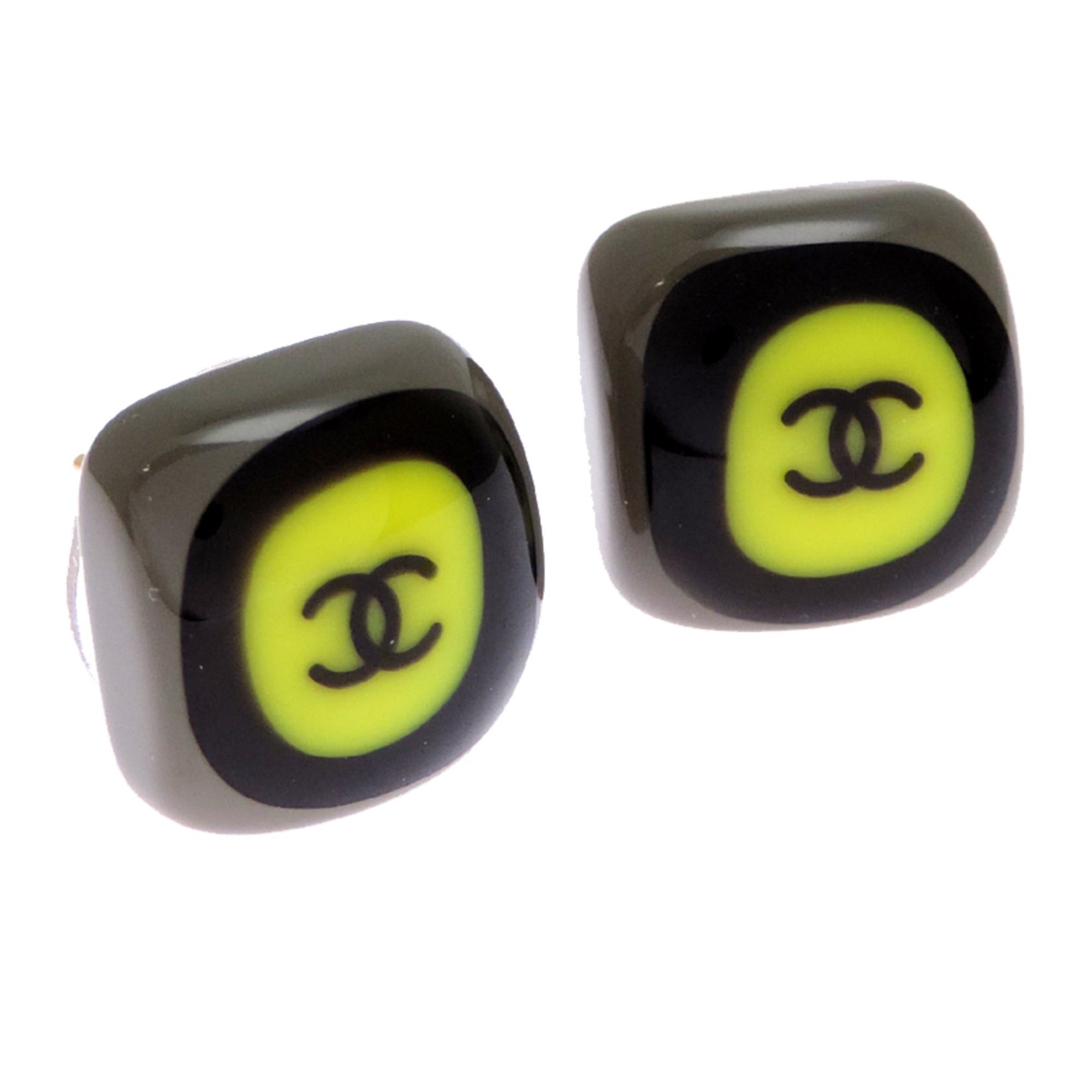 Chanel Chanel Square Coco Mark Women's Earrings GP Size ONE SIZE - 2 Thumbnail