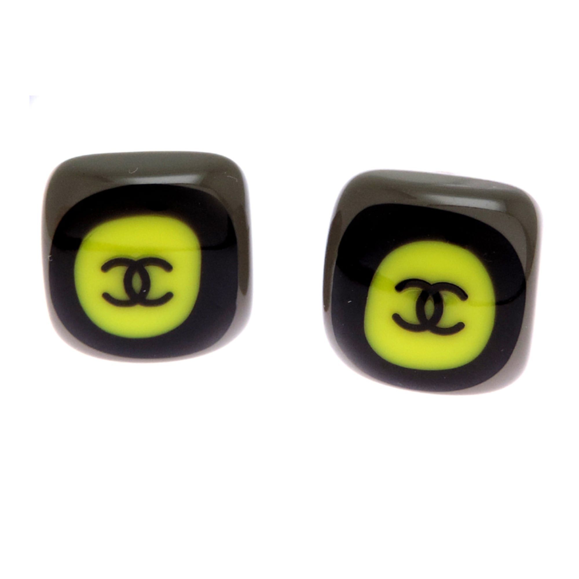 Chanel Chanel Square Coco Mark Women's Earrings GP Size ONE SIZE - 3 Thumbnail