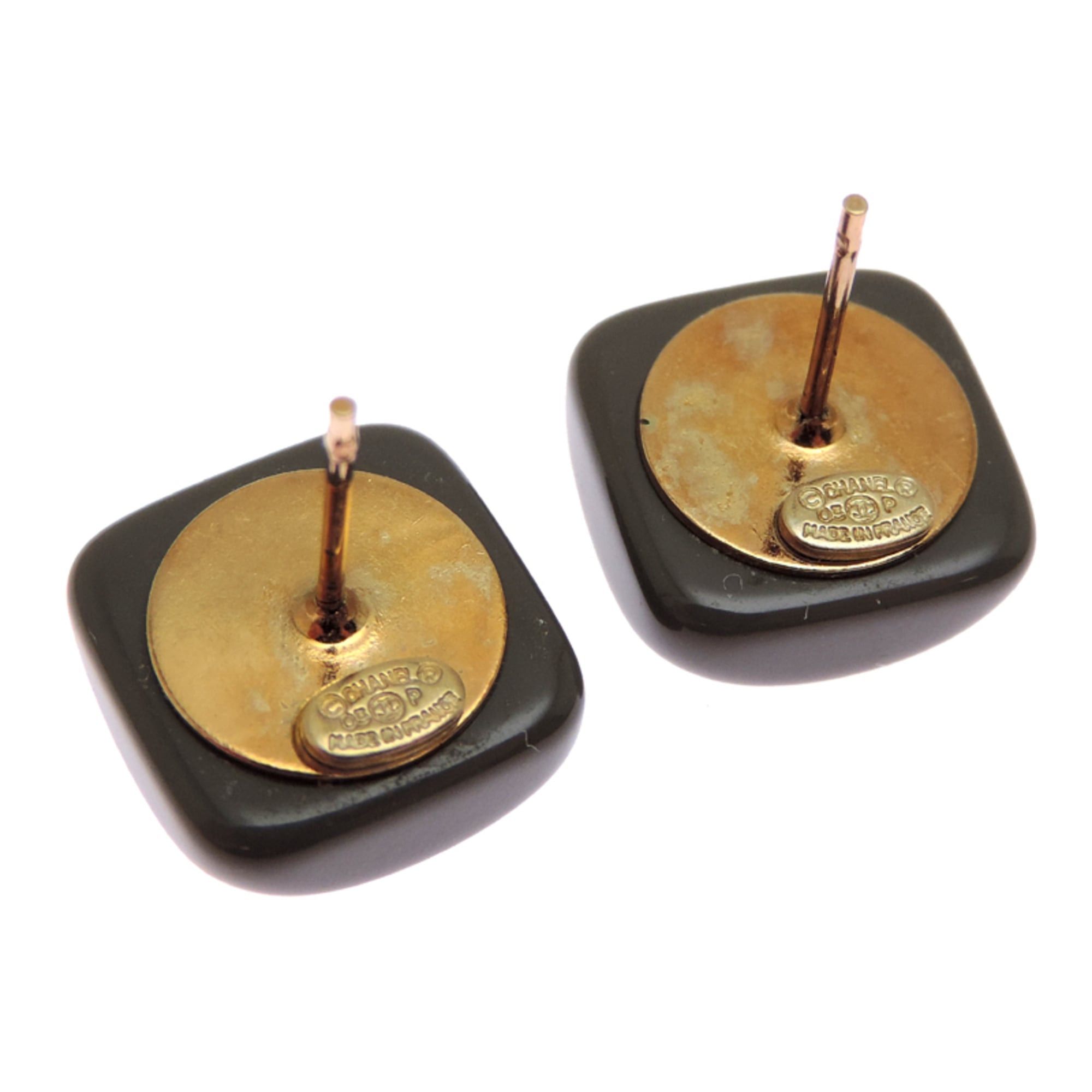 Chanel Chanel Square Coco Mark Women's Earrings GP Size ONE SIZE - 7 Thumbnail