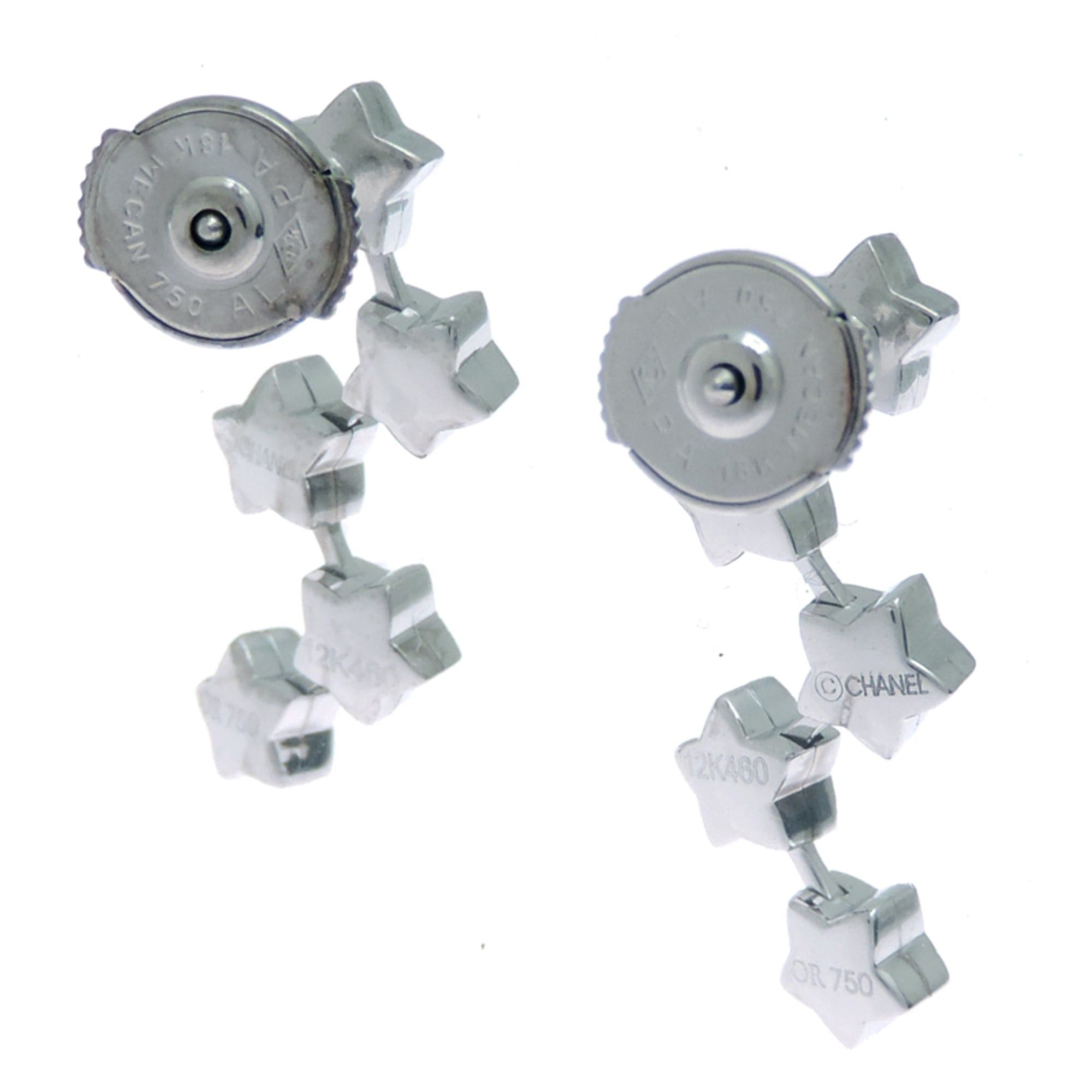 Chanel Chanel Comet Collection Diamond Earrings for Women, 750 White Gold Size ONE SIZE - 3 Thumbnail