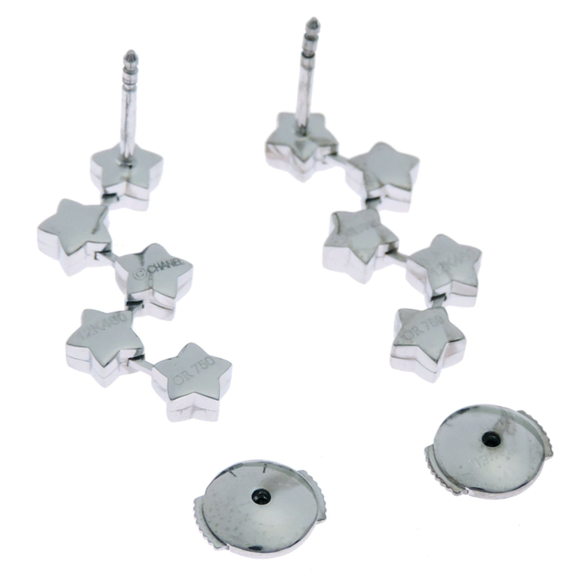 Chanel Chanel Comet Collection Diamond Earrings for Women, 750 White Gold Size ONE SIZE - 4 Thumbnail