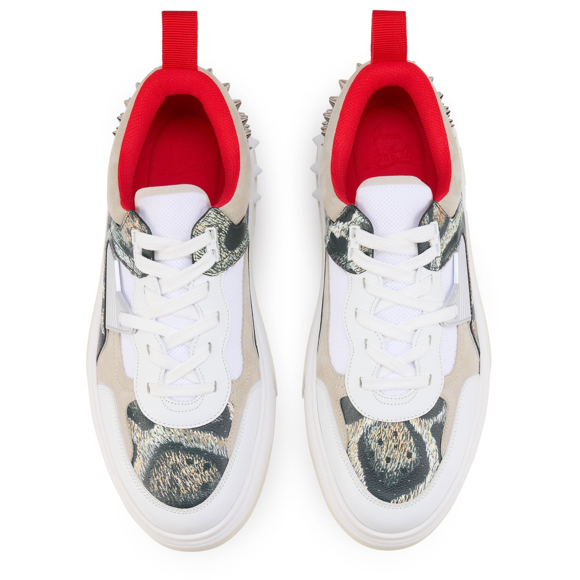 Christian Louboutin astroloubi low-top sneakers in calf leather & suede Size US 11 / EU 44 - 2 Thumbnail