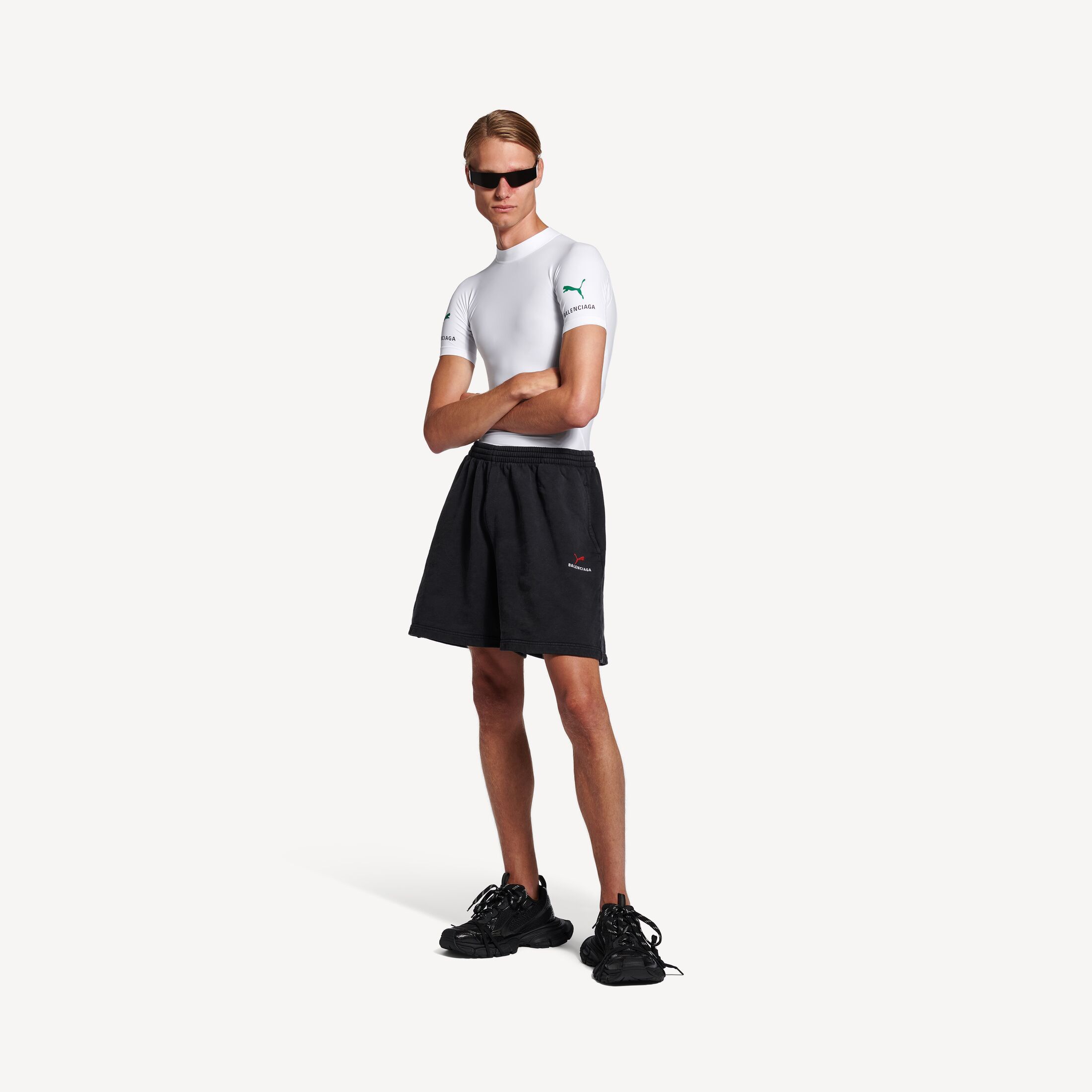 Balenciaga × Puma PUMA FITTED T-SHIRT IN WHITE Size US XS / EU 42 / 0 - 3 Thumbnail
