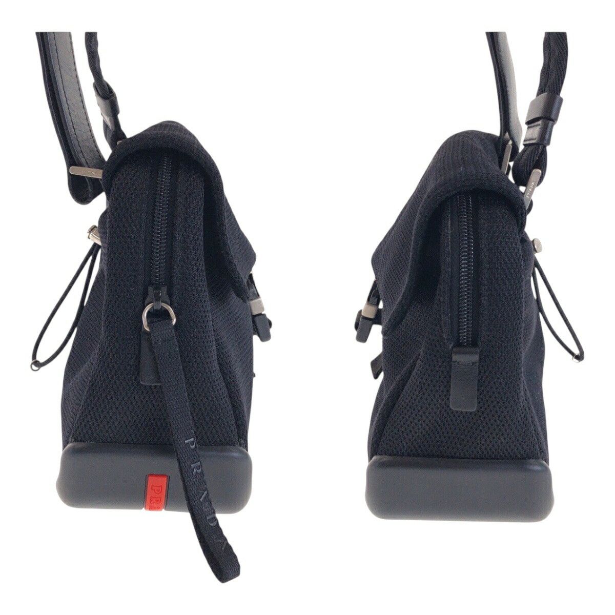 Prada Prada Prada Sports Polyester Rubber Leather Shoulder Bag Textile Shoulder Bag DUTY FREE for USA Size ONE SIZE - 8 Thumbnail