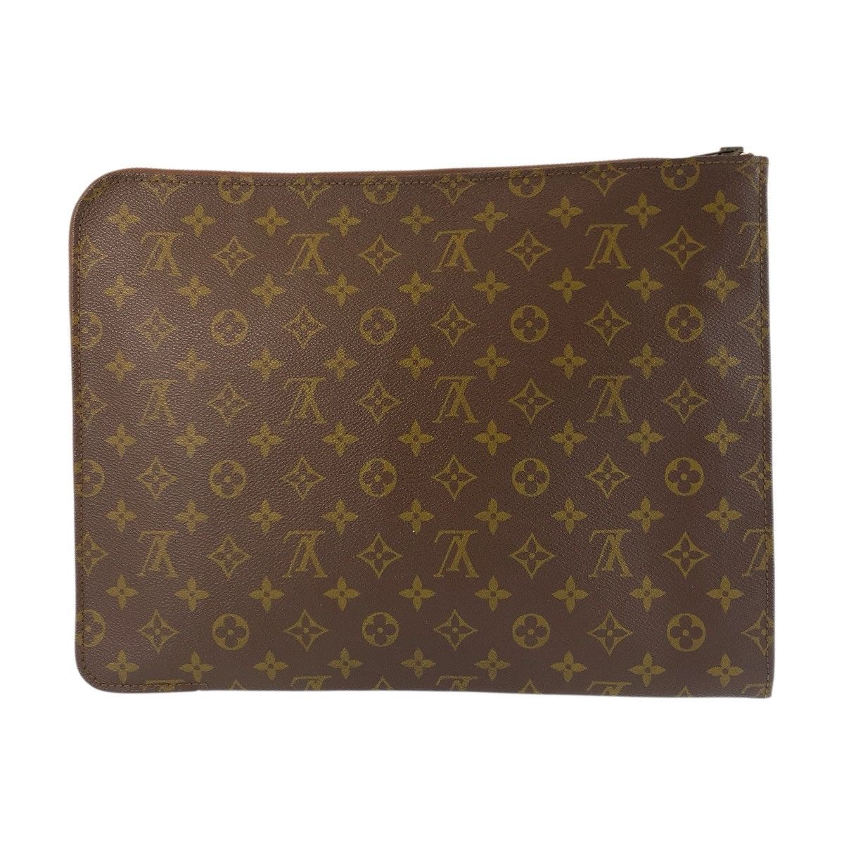 Louis Vuitton Louis Vuitton Louis Vuitton Monogram Document Case Textile Clutch Bag M53456 DUTY FREE for USA Size ONE SIZE - 2 Thumbnail