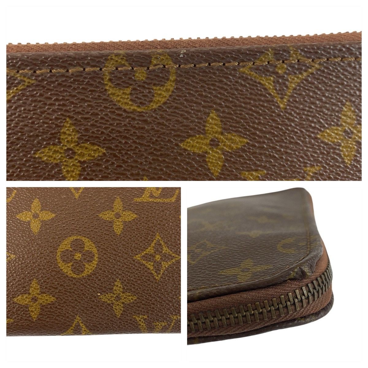 Louis Vuitton Louis Vuitton Louis Vuitton Monogram Document Case Textile Clutch Bag M53456 DUTY FREE for USA Size ONE SIZE - 7 Thumbnail