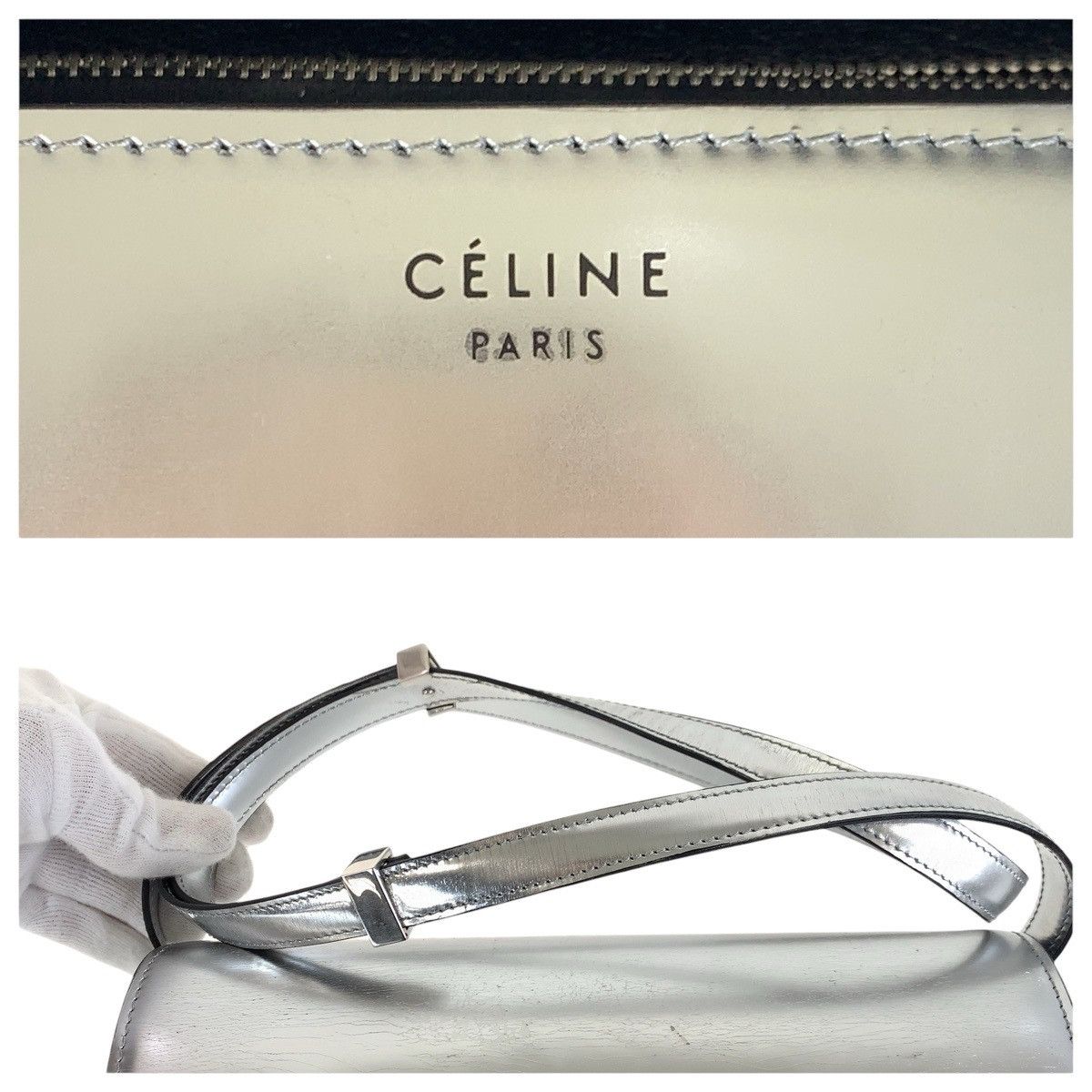 Celine Celine Celine Leather Shoulder Bag Leather Shoulder Bag DUTY FREE for USA Size ONE SIZE - 6 Thumbnail