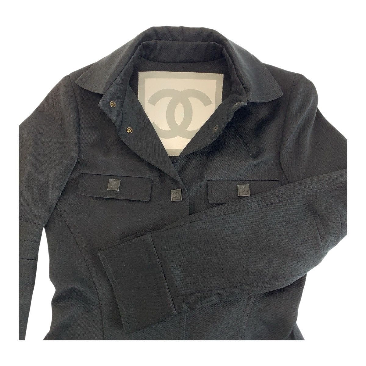 Chanel Chanel CHANEL Coco Mark Sports Line Cotton Silk Jacket Textile Outerwear P29264 DUTY FREE for USA Size ONE SIZE - 5 Thumbnail