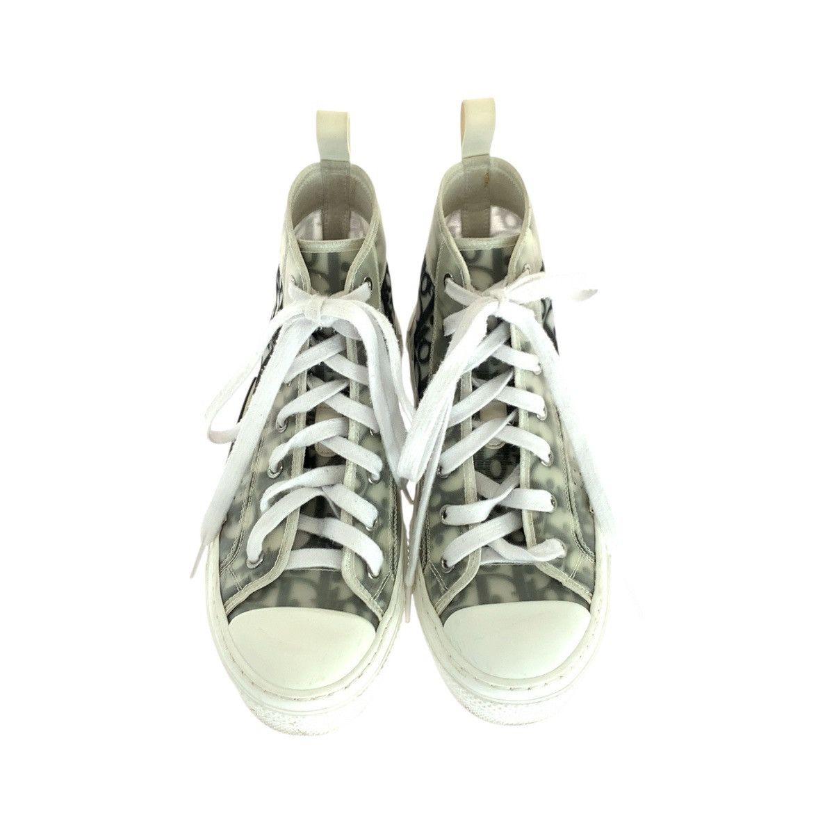 Dior Dior Dior Oblique Fabric Rubber High Top Sneakers Textile Shoes DUTY FREE for USA Size ONE SIZE - 2 Thumbnail