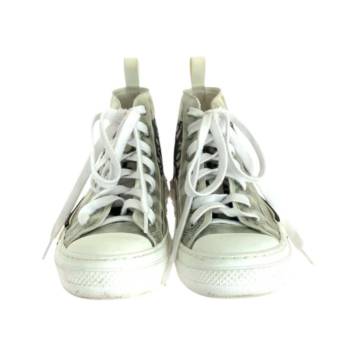 Dior Dior Dior Oblique Fabric Rubber High Top Sneakers Textile Shoes DUTY FREE for USA Size ONE SIZE - 4 Thumbnail