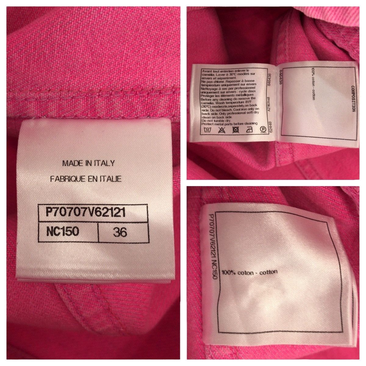 Chanel Chanel Chanel Coco Mark Cotton Denim Jacket Textile Outerwear P70707V62121 DUTY FREE for USA Size ONE SIZE - 5 Thumbnail