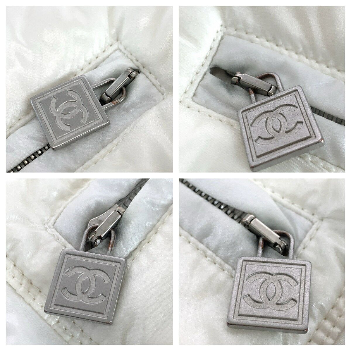 Chanel Chanel CHANEL Coco Mark Nylon Down Jacket Textile Outerwear P21850V13361 DUTY FREE for USA Size ONE SIZE - 9 Thumbnail