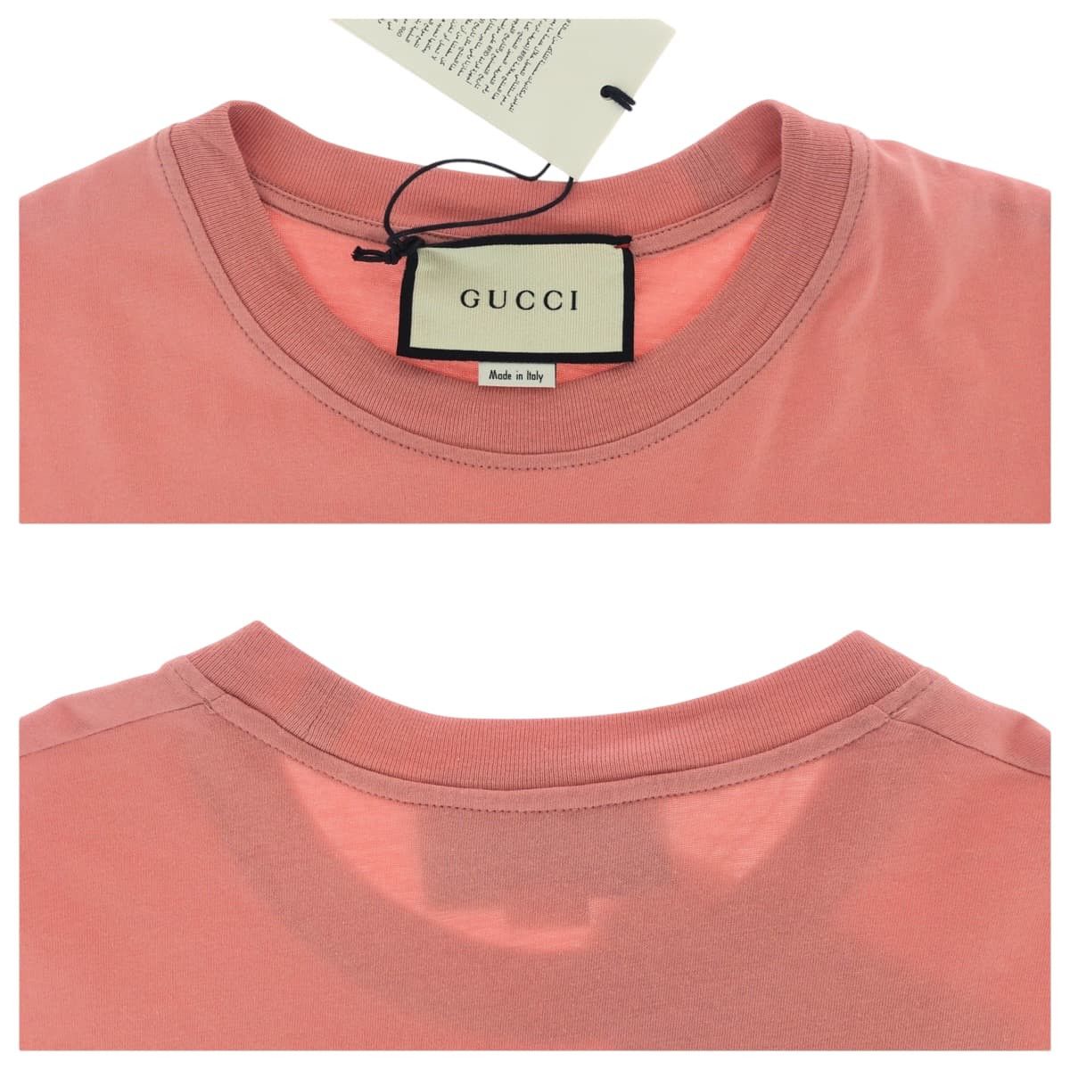 Gucci Gucci Gucci Embroidery Line Stone Cotton T-shirt Textile T-Shirts 580762 XJBSX DUTY FREE for USA Size ONE SIZE - 7 Thumbnail