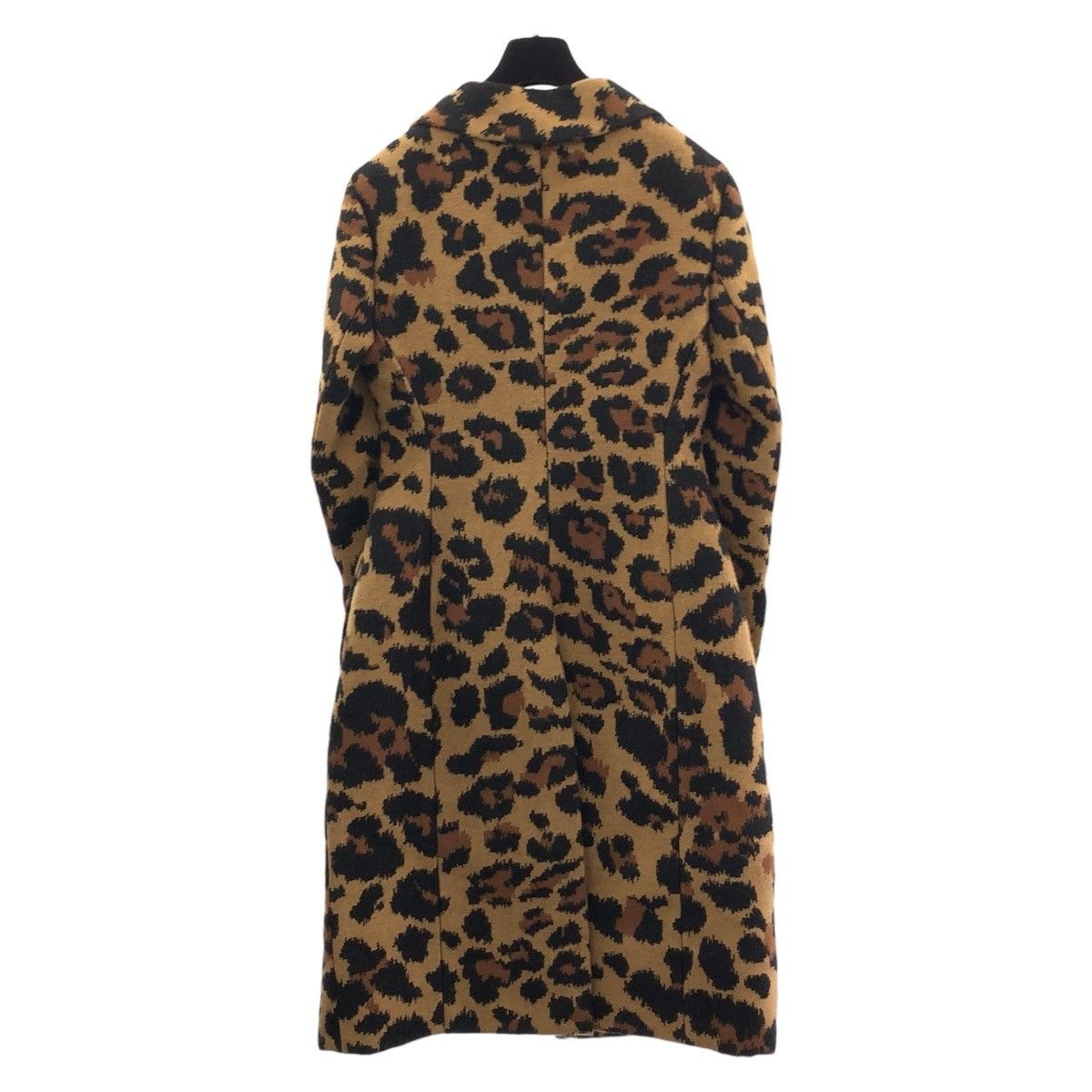 Bottega Veneta Bottega Veneta Bottega Veneta Leopard Nylon Acrylic Mohair Long Coat Textile Outerwear DUTY FREE for USA Size ONE SIZE - 2 Thumbnail