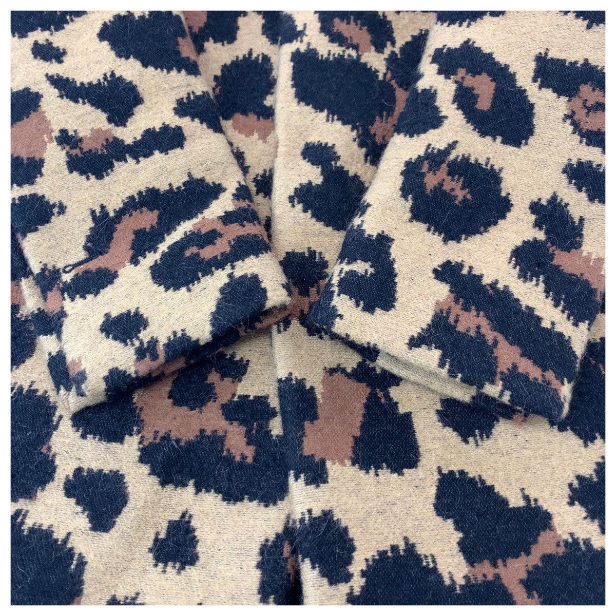 Bottega Veneta Bottega Veneta Bottega Veneta Leopard Nylon Acrylic Mohair Long Coat Textile Outerwear DUTY FREE for USA Size ONE SIZE - 8 Thumbnail