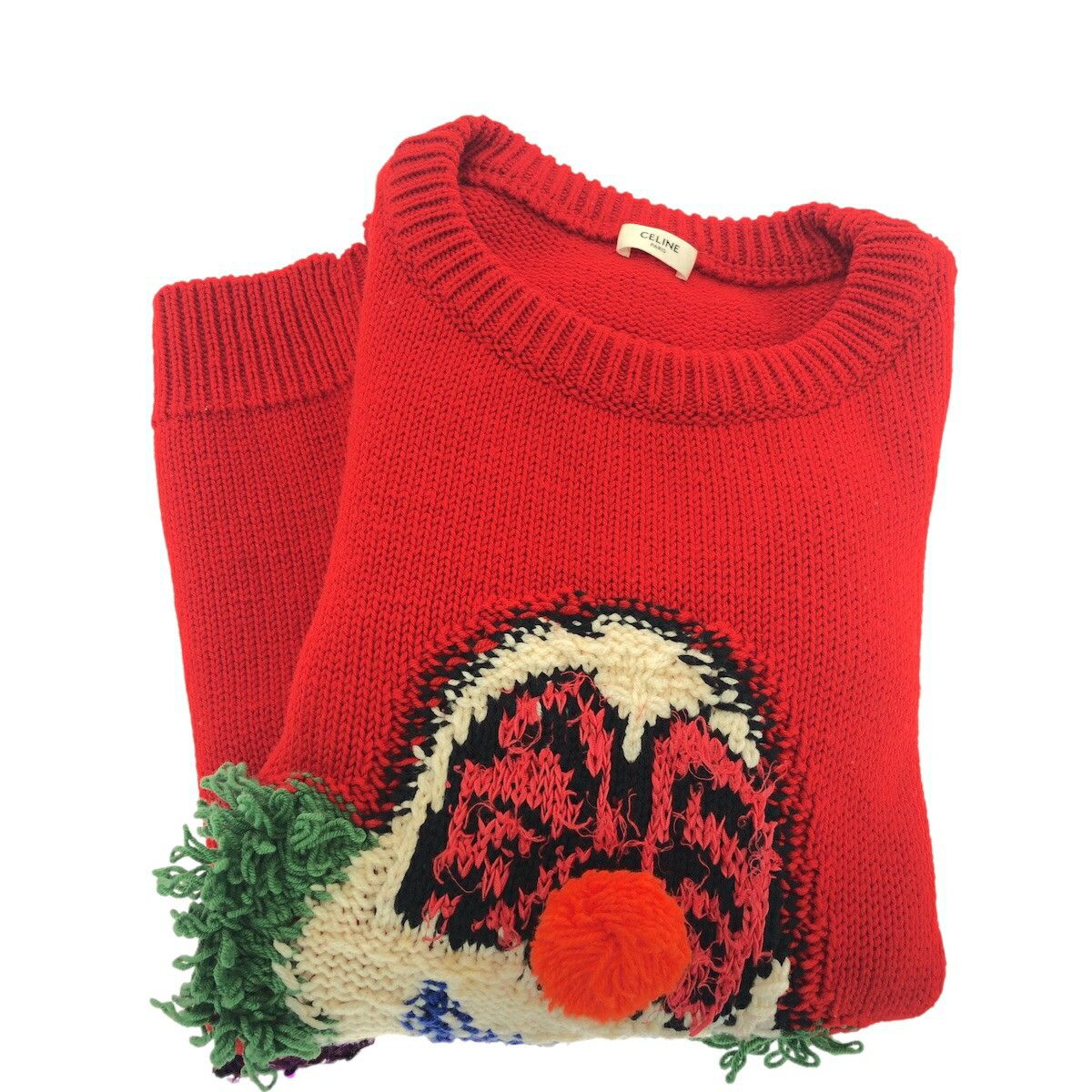 Celine Celine Celine Pierrot Wool Cotton Sweater Textile Tops 2A11L717M DUTY FREE for USA Size ONE SIZE - 8 Thumbnail