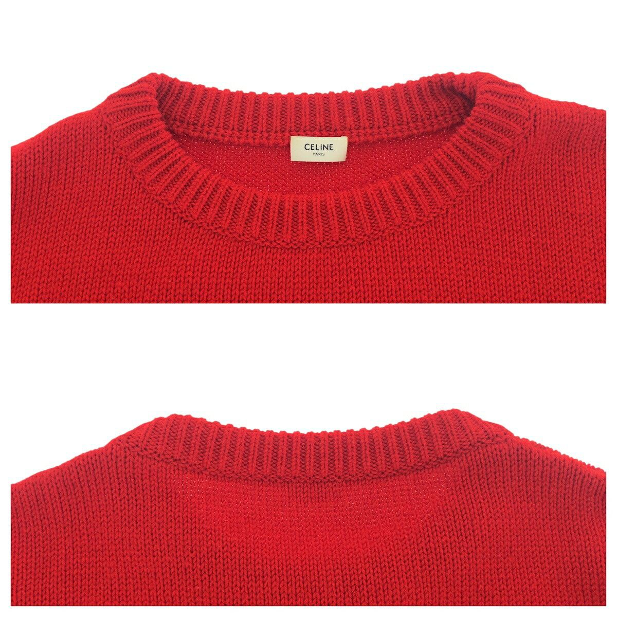 Celine Celine Celine Pierrot Wool Cotton Sweater Textile Tops 2A11L717M DUTY FREE for USA Size ONE SIZE - 3 Thumbnail