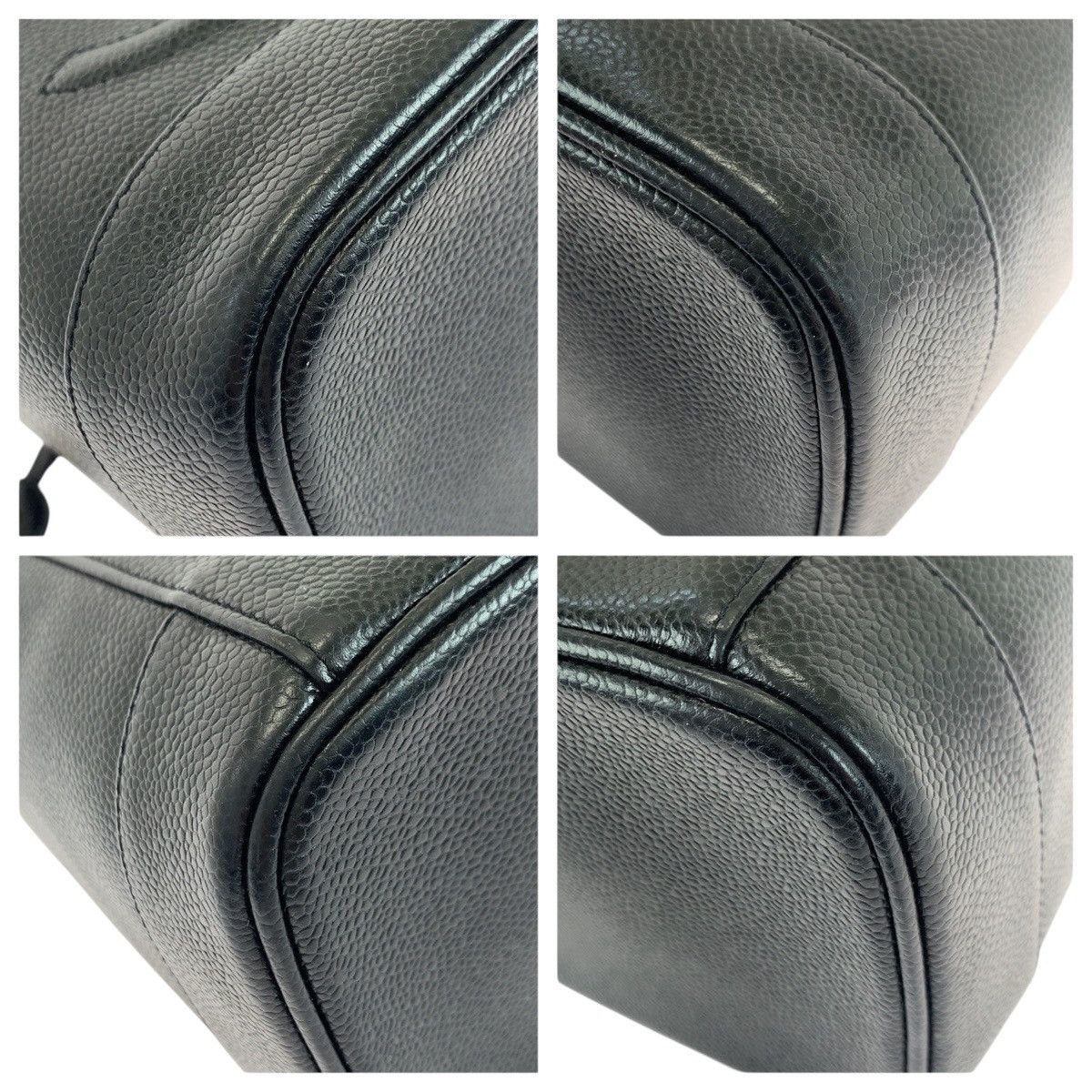 Chanel Chanel Chanel Coco Mark Caviar Skin Vanity Bag Leather Vanity Bag DUTY FREE for USA Size ONE SIZE - 3 Thumbnail