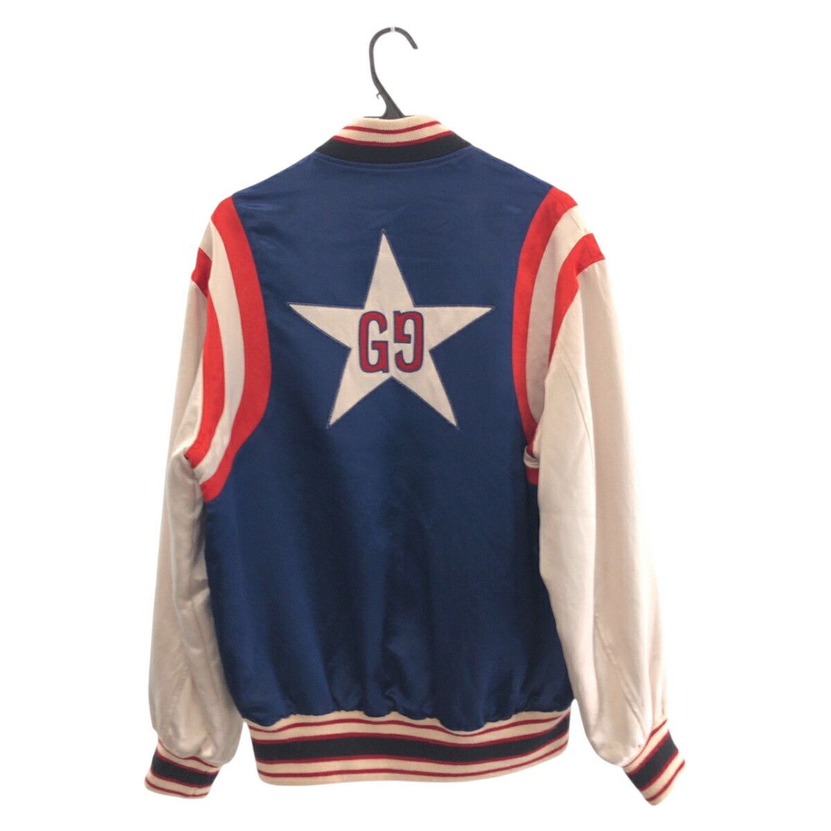 Gucci Gucci GUCCI GG Acetate Rayon Polyester Stadium Jacket Textile Outerwear 575315 ZABZR DUTY FREE for USA Size ONE SIZE - 2 Thumbnail