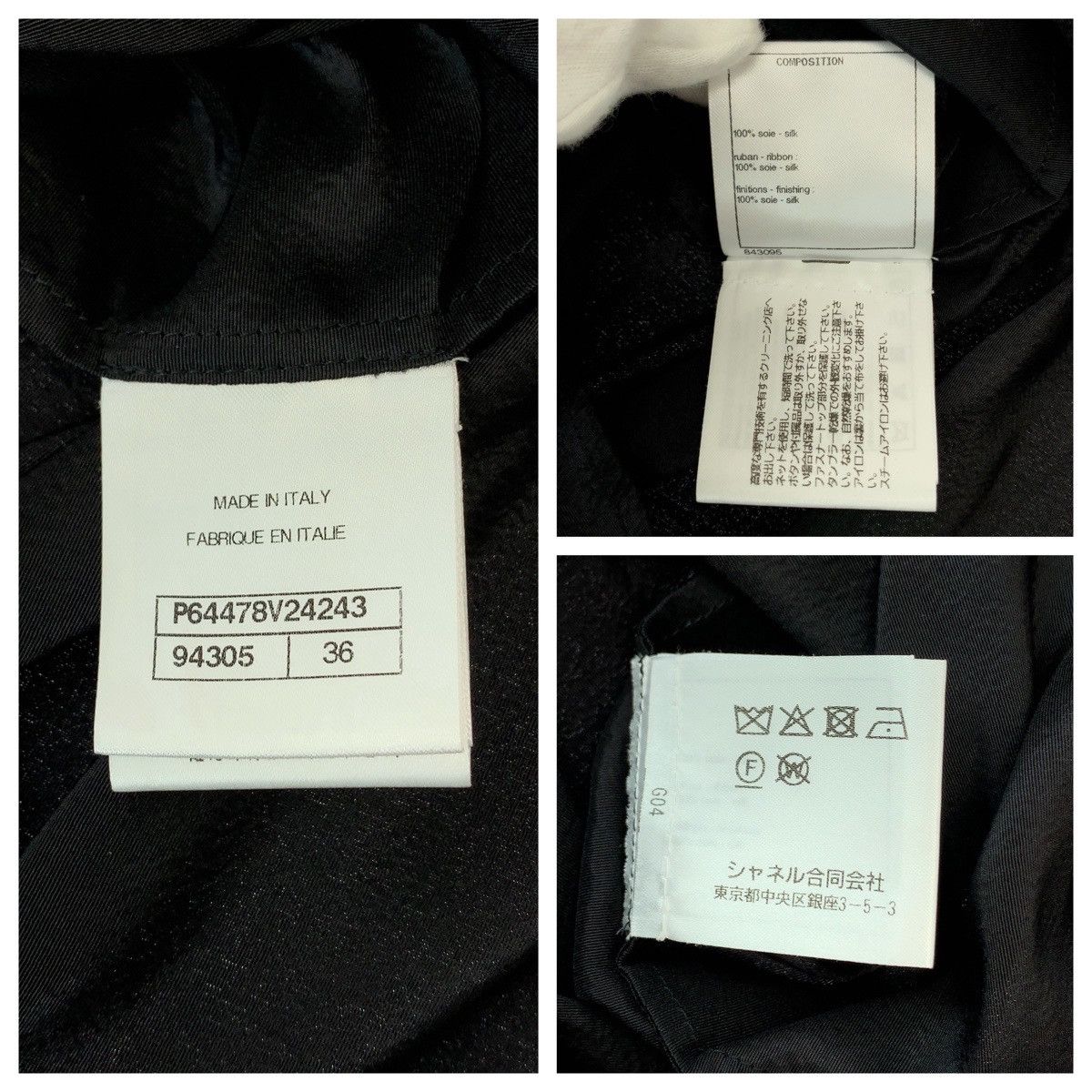 Chanel Chanel CHANEL P64478V24243 Silk Dress Shirt Textile Dress Shirt P64478V24243 DUTY FREE for USA Size ONE SIZE - 4 Thumbnail