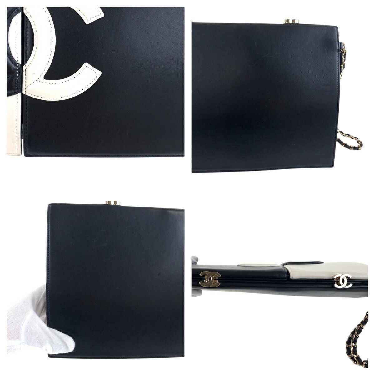 Chanel Chanel Chanel Lambskin Clutch Bag Leather Clutch Bag DUTY FREE for USA Size ONE SIZE - 6 Thumbnail