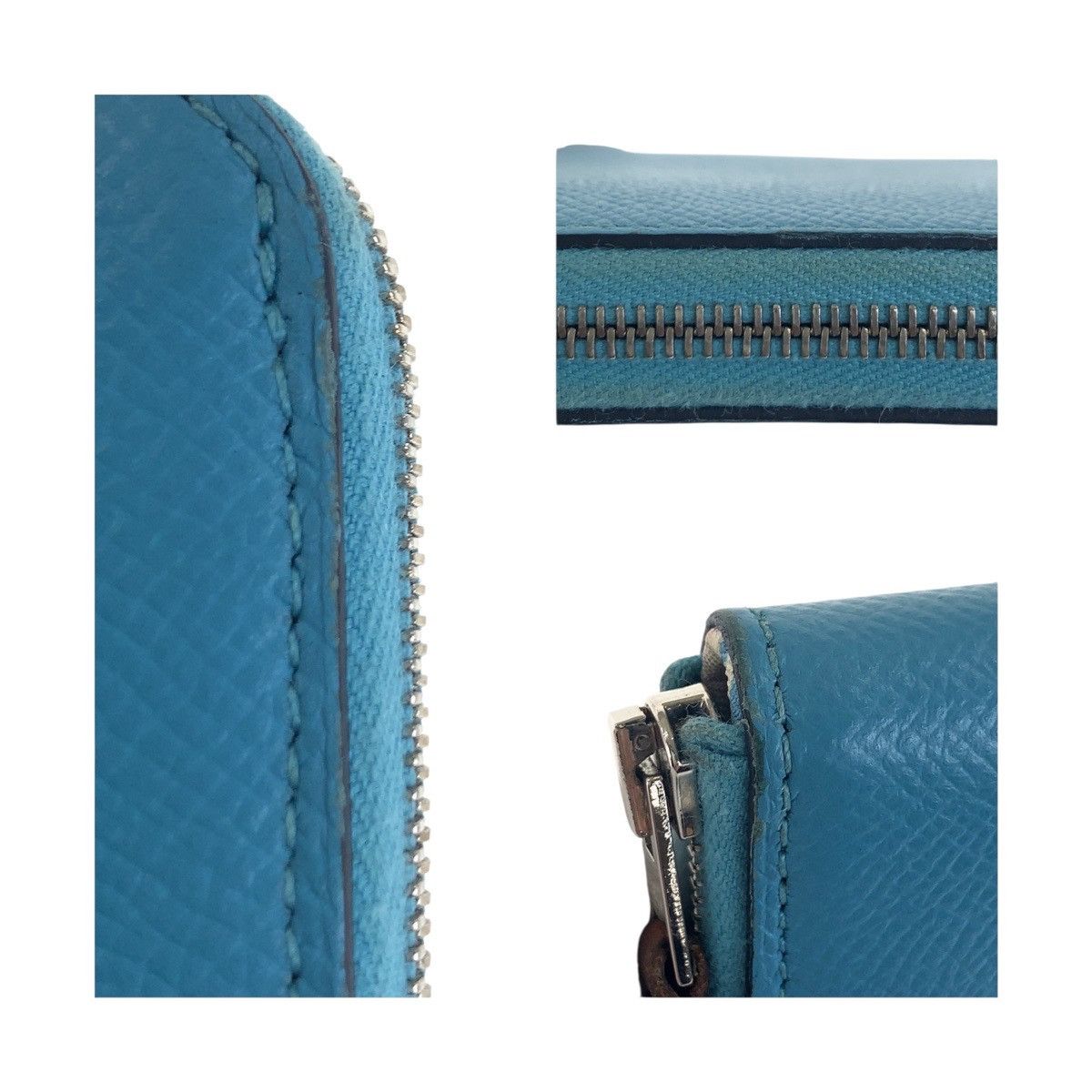 Hermes Hermes Hermes Azap Compact Silk In Leather Silk Wallet Leather Short Wallet D DUTY FREE for USA Size ONE SIZE - 6 Thumbnail