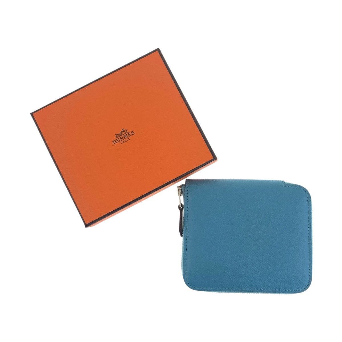 Hermes Hermes Hermes Azap Compact Silk In Leather Silk Wallet Leather Short Wallet D DUTY FREE for USA Size ONE SIZE - 9 Thumbnail