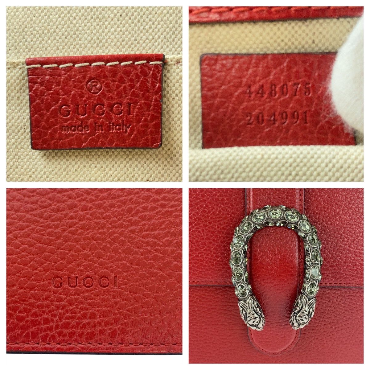 Gucci Gucci Gucci Dionysus Leather 2way Bag Leather Shoulder Bag 448075 DUTY FREE for USA Size ONE SIZE - 4 Thumbnail