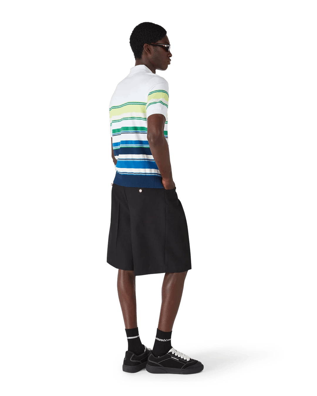 Casablanca Gradient Stripe Short Sleeve Polo Shirt Size US S / EU 44-46 / 1 - 3 Thumbnail