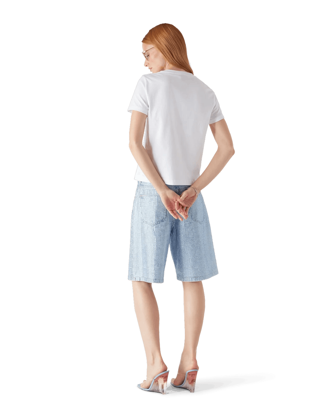 Casablanca Crystal Warped Logo Fitted T-shirt Size US S / EU 44-46 / 1 - 3 Thumbnail