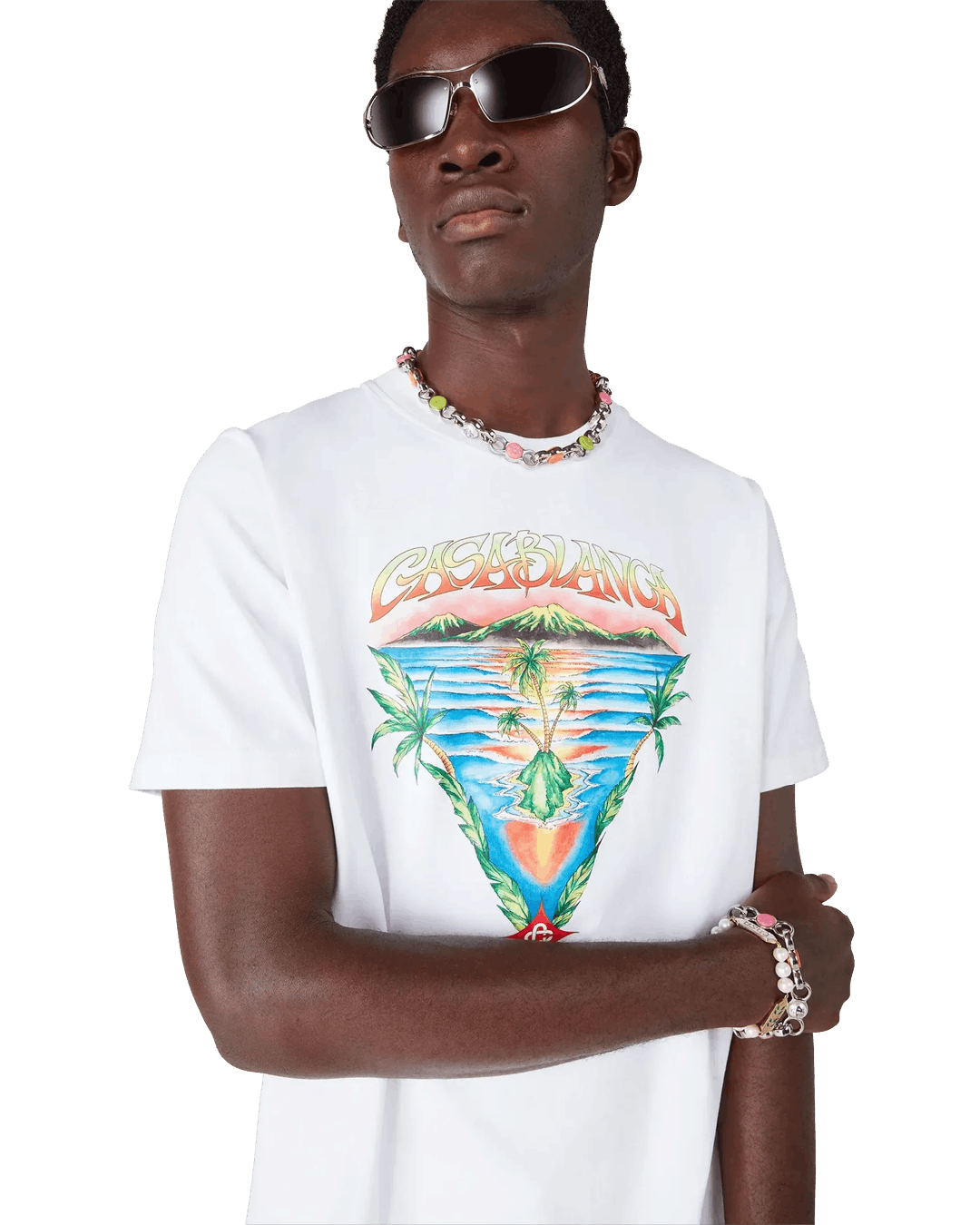 Casablanca Innocence Triangle Classic T-shirt White Size US S / EU 44-46 / 1 - 5 Thumbnail