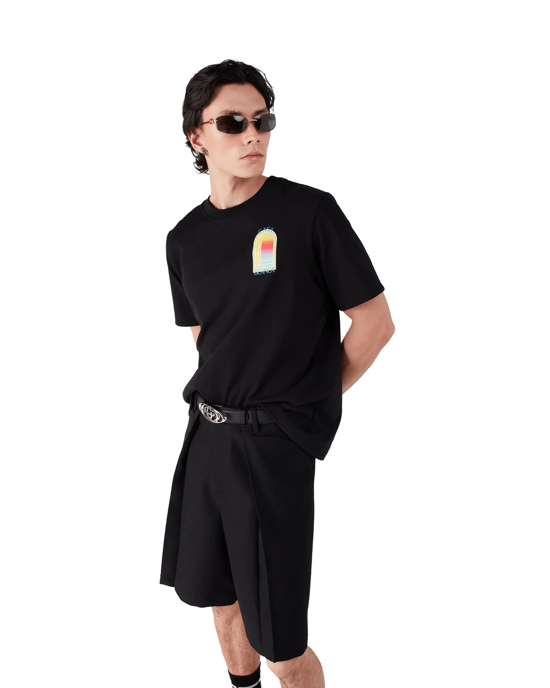 Casablanca L’Arche Short Sleeve T-shirt Black Size US M / EU 48-50 / 2 - 5 Thumbnail