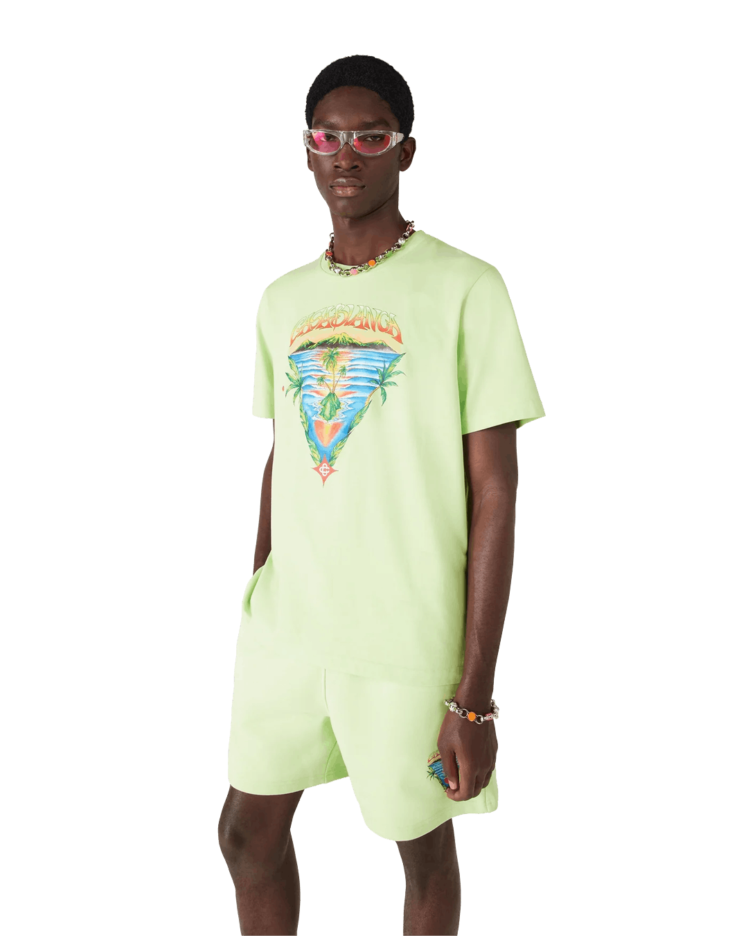 Casablanca Innocence Triangle Classic T-shirt Green Size US S / EU 44-46 / 1 - 4 Thumbnail