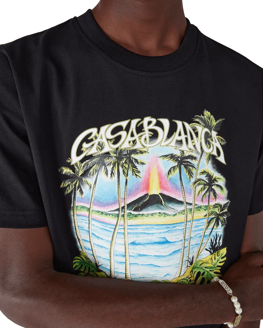 Casablanca Volcano Printed Classic T-shirt Black Size US XL / EU 56 / 4 - 5 Thumbnail