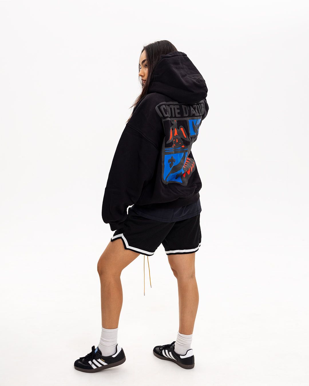 Rhude Cote D’Azur Crest Hoodie Black Size US M / EU 48-50 / 2 - 4 Thumbnail