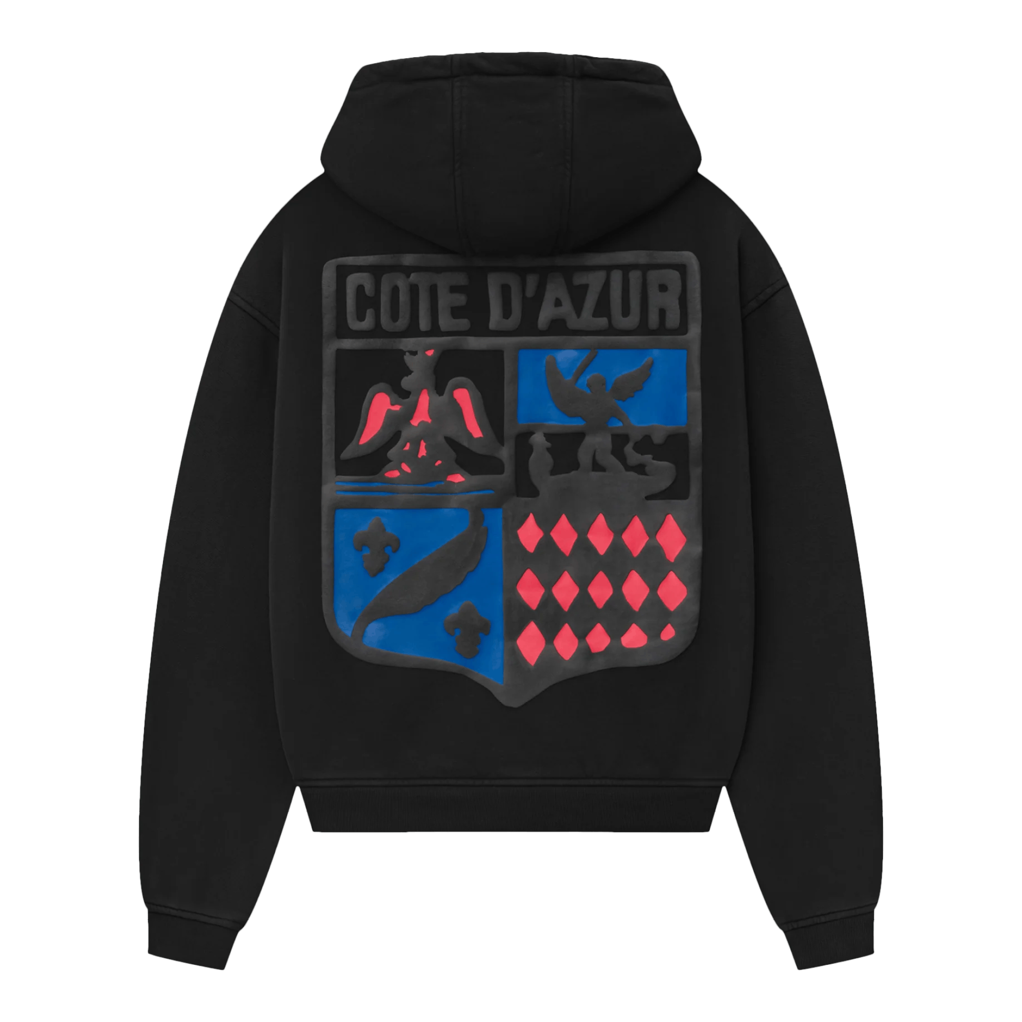 Rhude Cote D’Azur Crest Hoodie Black Size US M / EU 48-50 / 2 - 2 Thumbnail